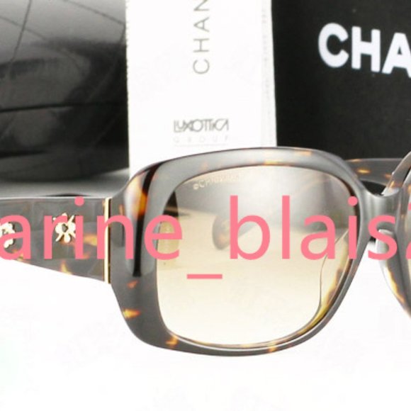 100% genuine authentic CHANEL 5149 B 714 dark havana brown sunglasses crystals - Picture 3 of 11
